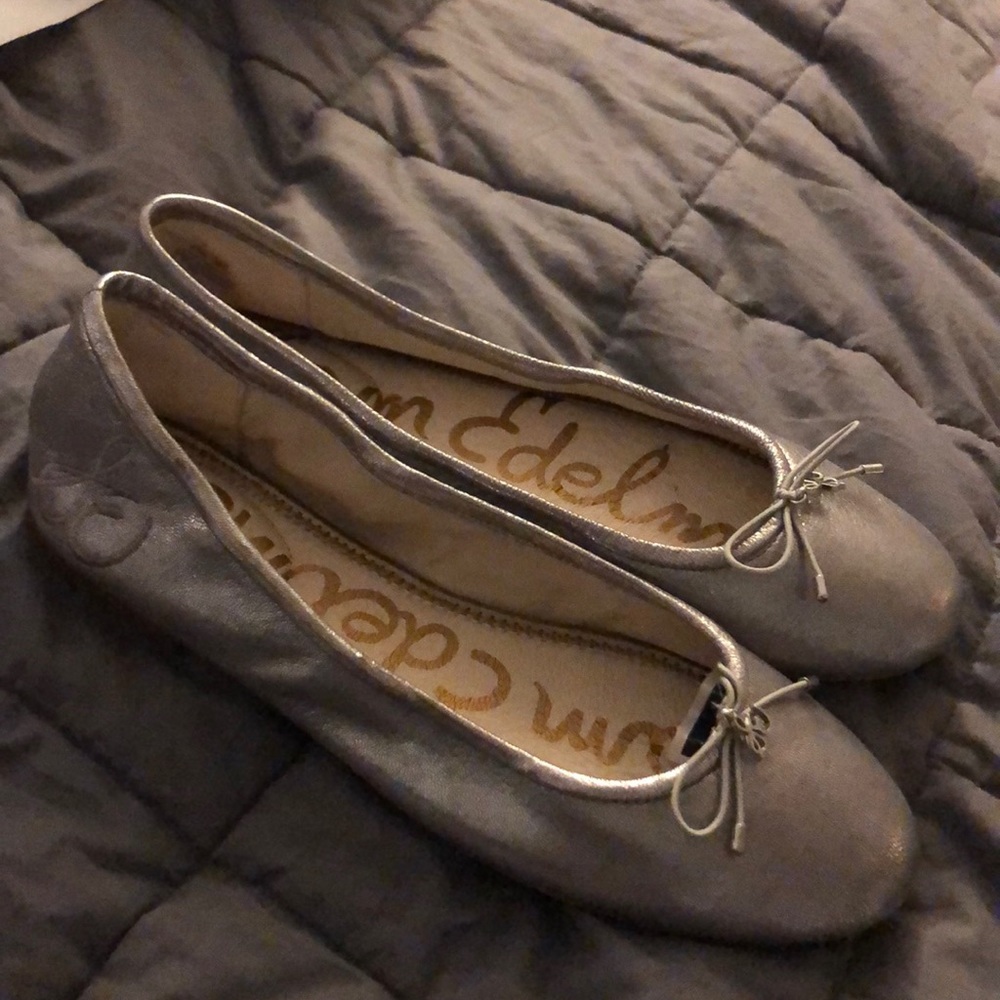 Sam Edelman Felicia Ballet Flats NWT 8.5 pewter